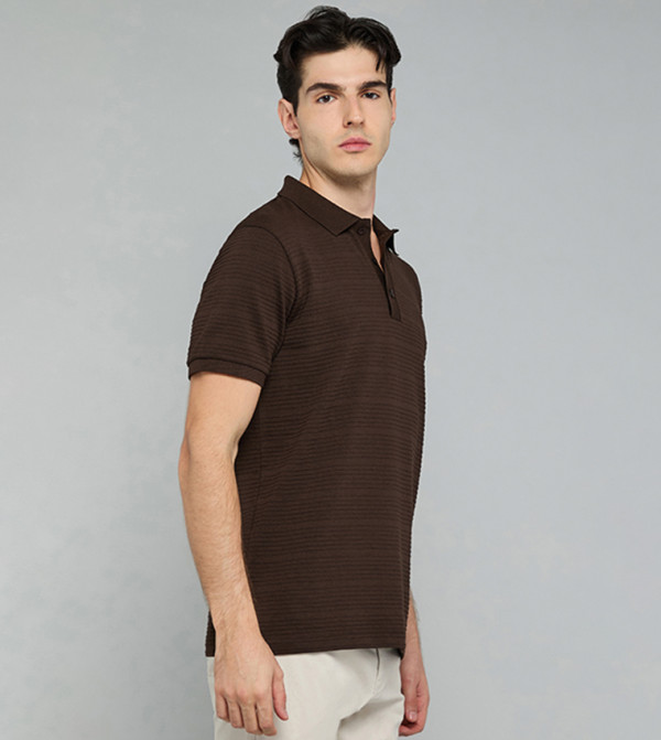 R&B  daily-essentials - Brown Polo T-shirts