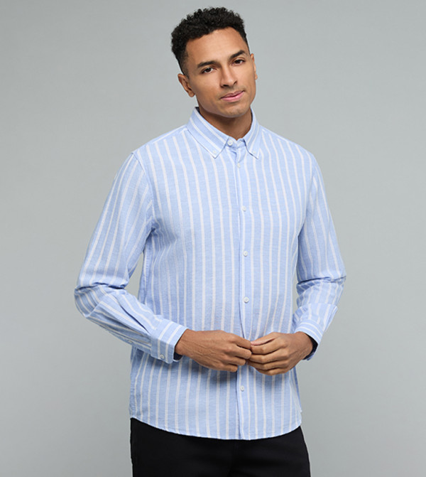 أر آند بي  daily-essentials - أزرق Long Sleeves