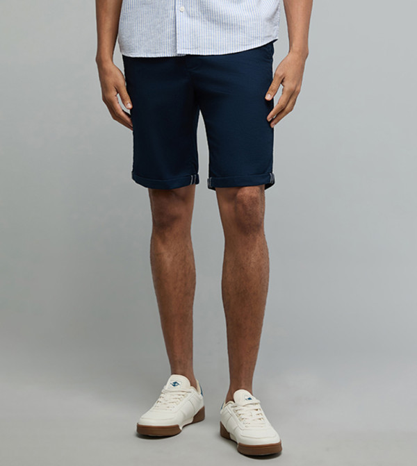 R&B  Shorts - Navy Casual Shorts