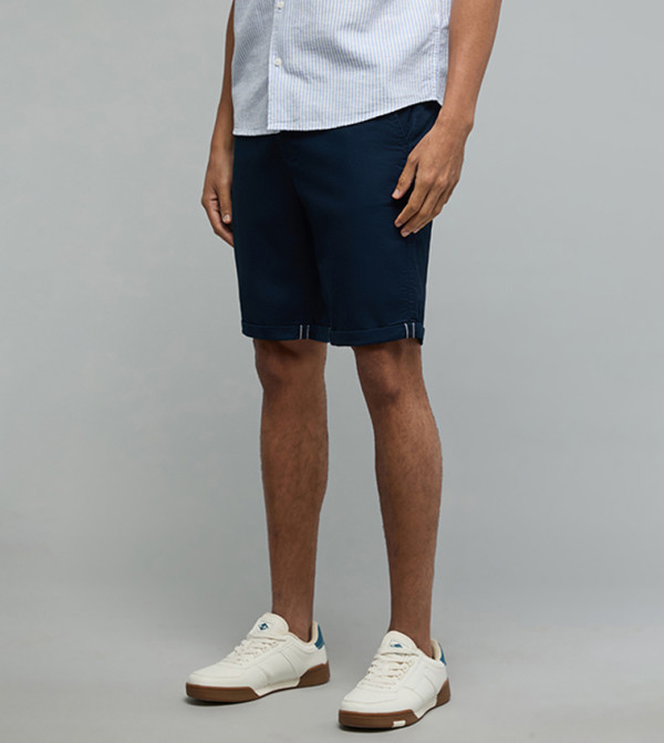 R&B  Shorts - Navy Casual Shorts