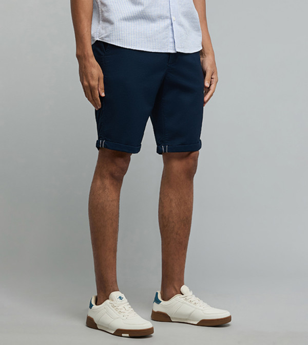 R&B  Shorts - Navy Casual Shorts