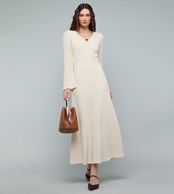 أر آند بي  فساتين ميدي  - بيج Midi Dresses