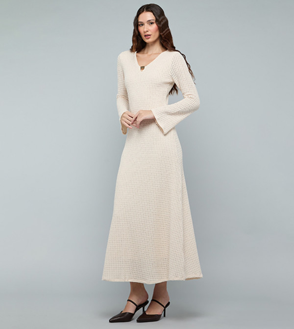 أر آند بي  فساتين ميدي  - بيج Midi Dresses