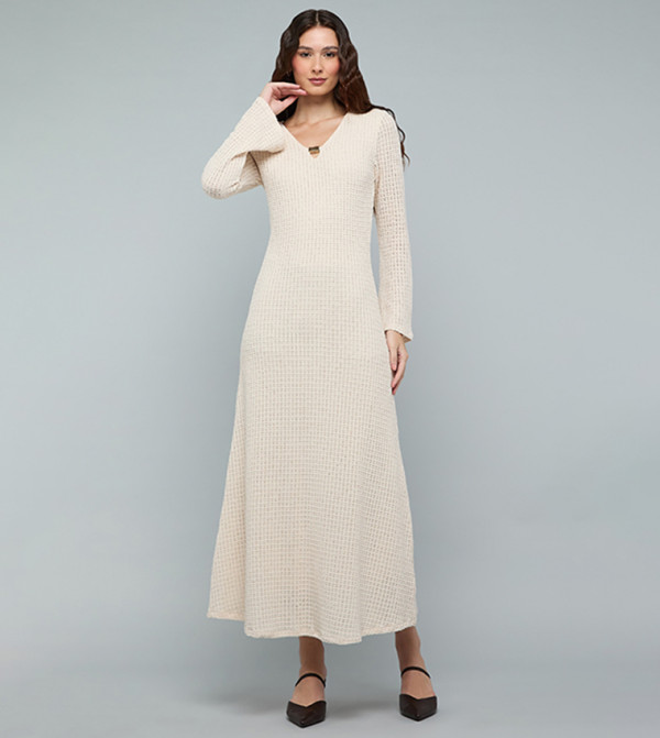 أر آند بي  فساتين ميدي  - بيج Midi Dresses