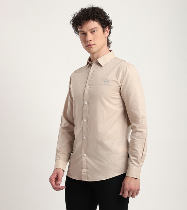 بيفرلي هيلز بولو كلوب  أكمام طويلة - بيج Long Sleeves