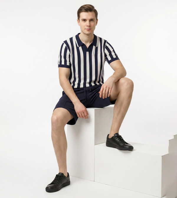 Beverly Hills Polo Club  Shorts - Navy Casual Shorts