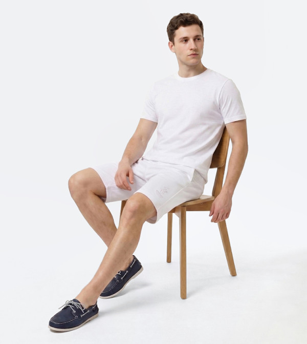 Beverly Hills Polo Club  Casual Shorts - White Casual Shorts