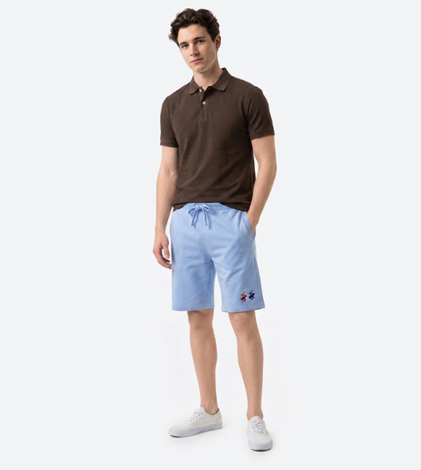 Beverly Hills Polo Club Shorts - Blue Casual Shorts