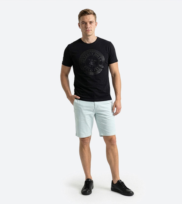 بيفرلي هيلز بولو كلوب  تيشيرتات بياقة دائرية  - أسود Round Neck T-Shirts