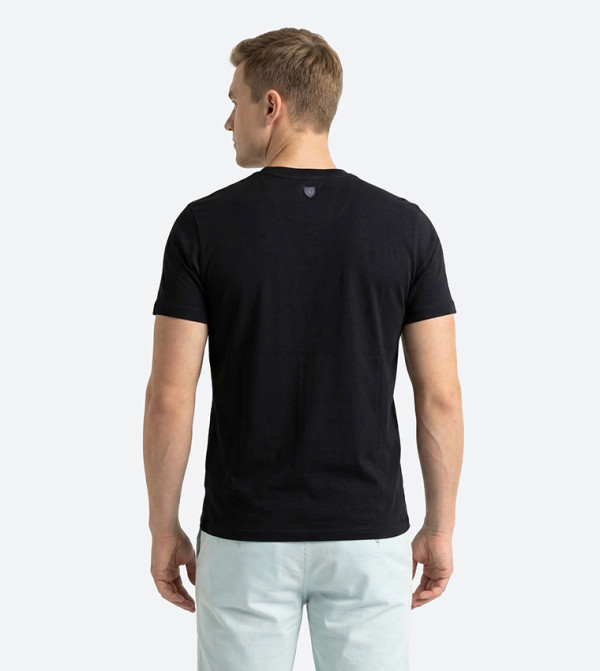 بيفرلي هيلز بولو كلوب  تيشيرتات بياقة دائرية  - أسود Round Neck T-Shirts