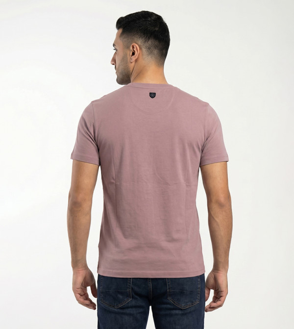 Beverly Hills Polo Club  - Pink Round Neck T-Shirts