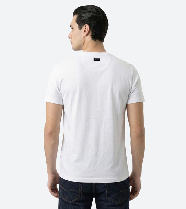 بيفرلي هيلز بولو كلوب  تيشيرتات بياقة دائرية  - أبيض Round Neck T-Shirts