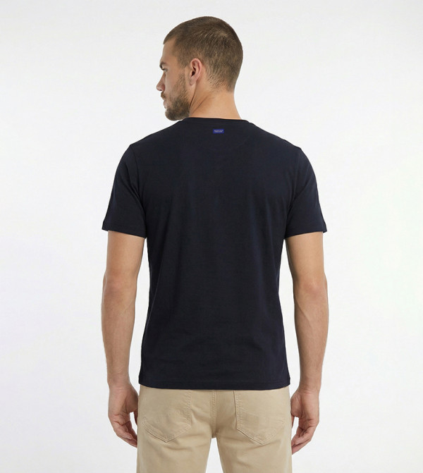 بيفرلي هيلز بولو كلوب  تيشيرتات بياقة دائرية  - كحلي مزرق  Round Neck T-Shirts