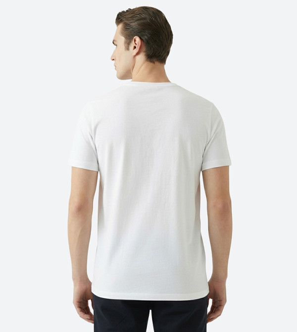 Beverly Hills Polo Club Clothing - White Round Neck T-Shirts