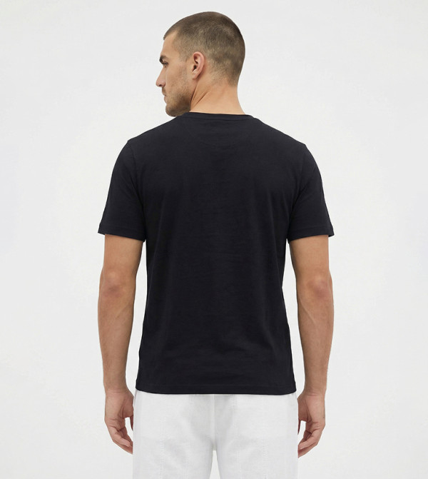 Beverly Hills Polo Club  Round Neck T-Shirts - NAVY BLUE Round Neck T-Shirts