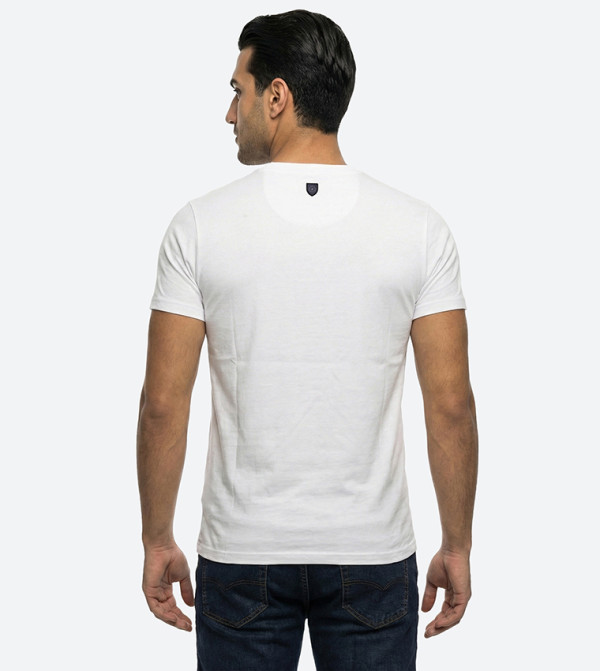 بيفرلي هيلز بولو كلوب  ملابس - أبيض Round Neck T-Shirts