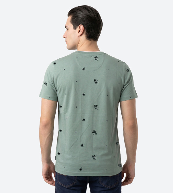 بيفرلي هيلز بولو كلوب  تيشيرتات كاجوال -  فاتح  Round Neck T-Shirts