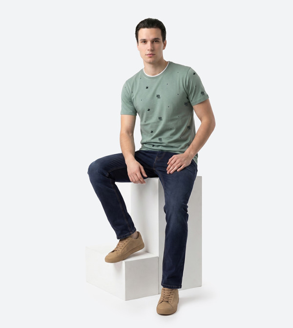 بيفرلي هيلز بولو كلوب  تيشيرتات كاجوال -  فاتح  Round Neck T-Shirts