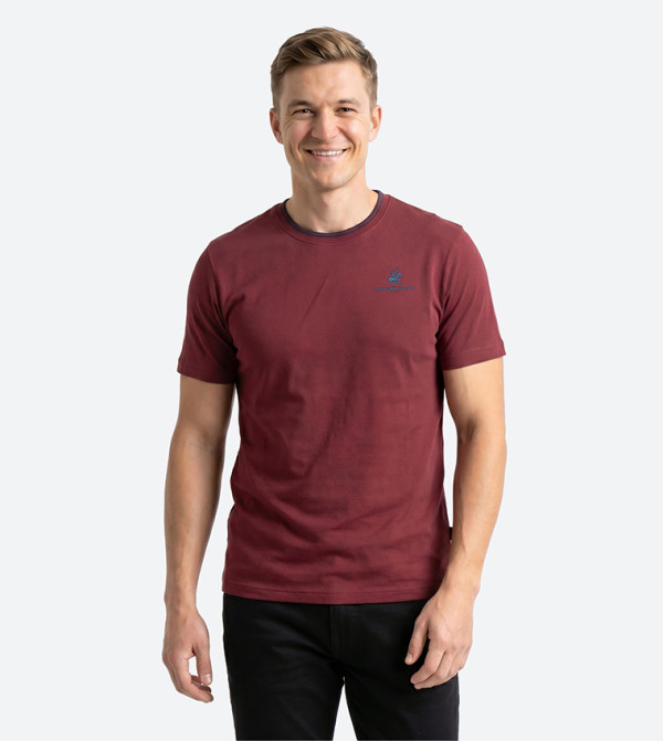 بيفرلي هيلز بولو كلوب  daily-essentials - بني  Round Neck T-Shirts