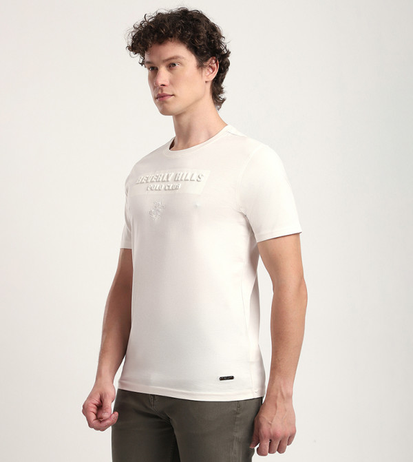 بيفرلي هيلز بولو كلوب  heat-ready-essentials - أبيض Round Neck T-Shirts
