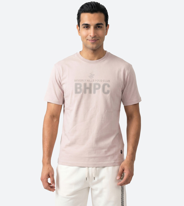 Beverly Hills Polo Club  workwear-reworked - Beige Round Neck T-Shirts
