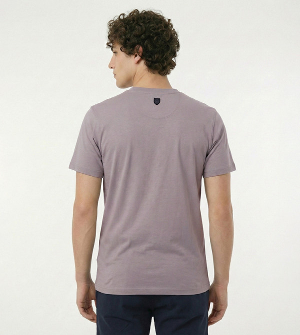 Beverly Hills Polo Club  T-Shirts - Grey Round Neck T-Shirts