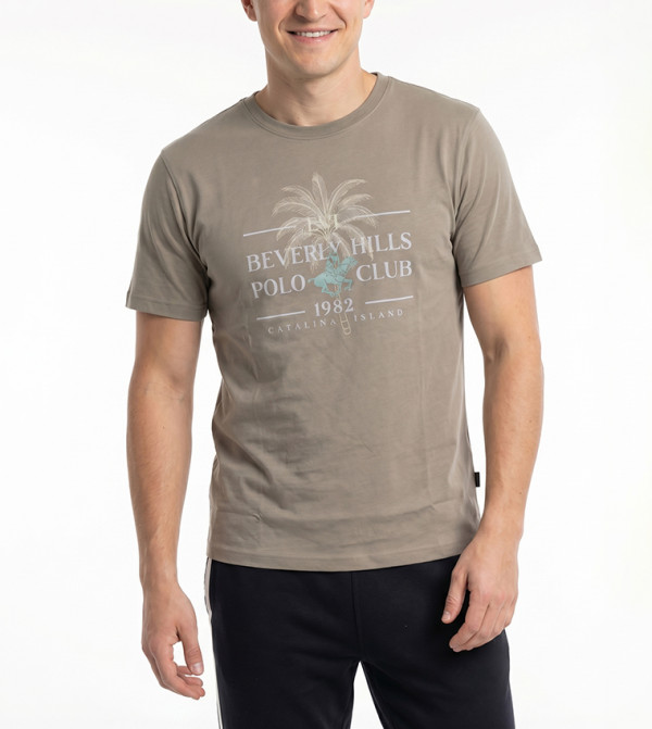 بيفرلي هيلز بولو كلوب  - أخضر Round Neck T-Shirts