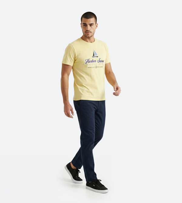 بيفرلي هيلز بولو كلوب بيفرلي هيلز بولو كلوب - أصفر فاتح  Round Neck T-Shirts