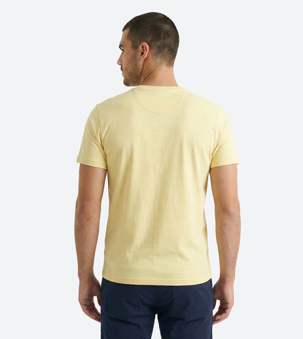 بيفرلي هيلز بولو كلوب بيفرلي هيلز بولو كلوب - أصفر فاتح  Round Neck T-Shirts