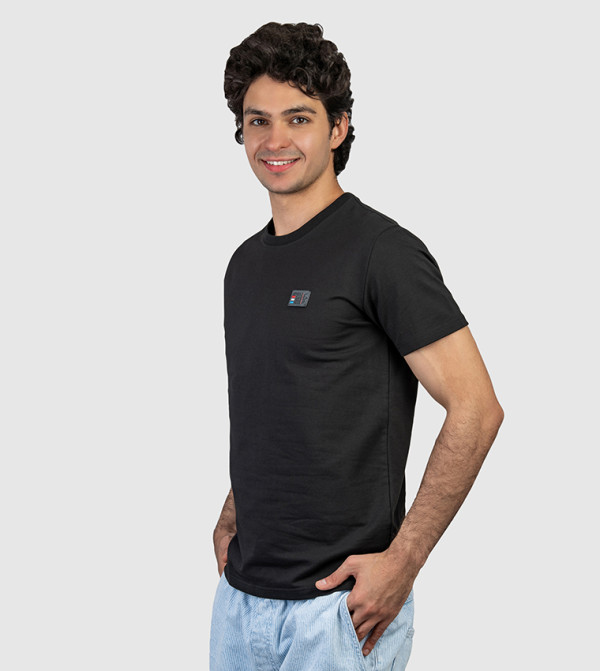 بيفرلي هيلز بولو كلوب  تيشرتات وبلايز - أسود Round Neck T-Shirts