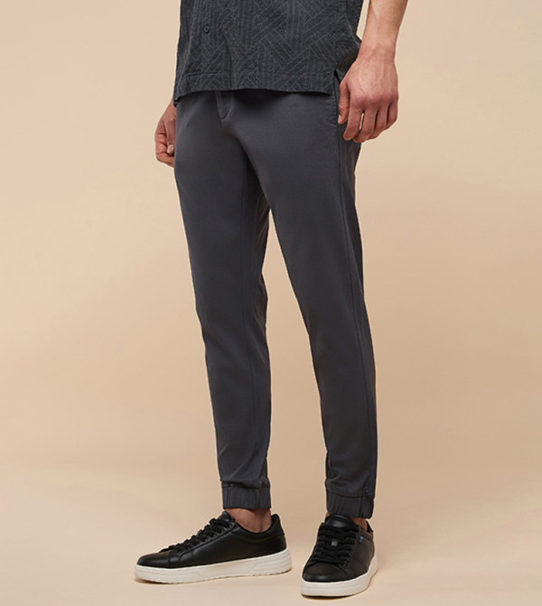 أر آند بي  ملابس - رمادي جوغر