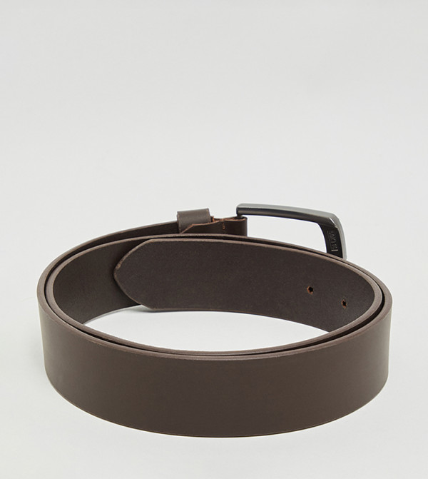 أر آند بي أحزمة كاجوال - بني داكن Non Leather Belts