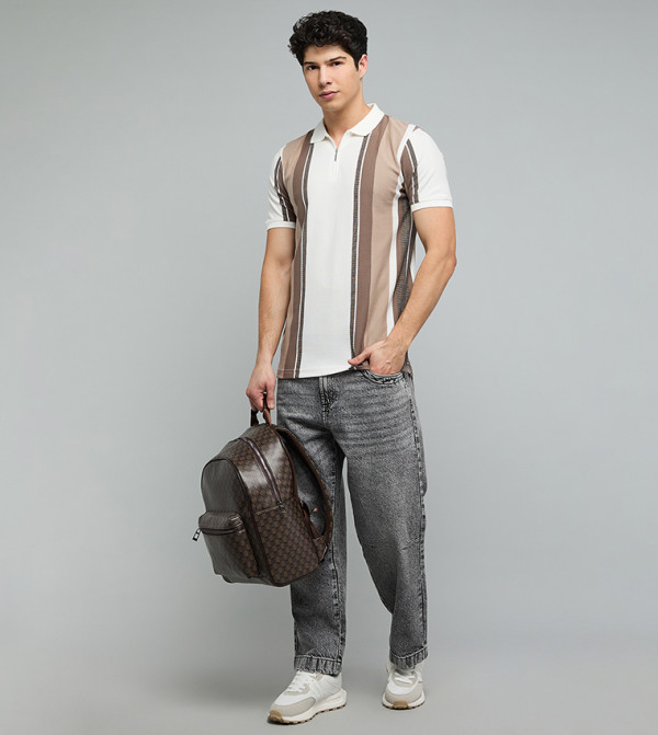R&B  preppy-smart-casual - White Polo T-shirts