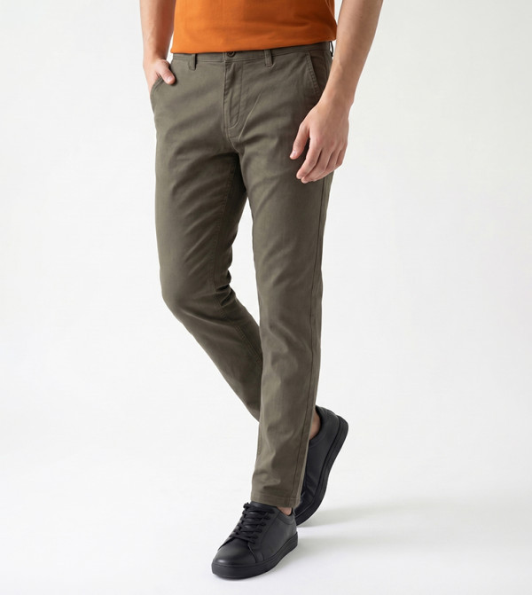 Beverly Hills Polo Club  Pants & Chinos - Green Chinos