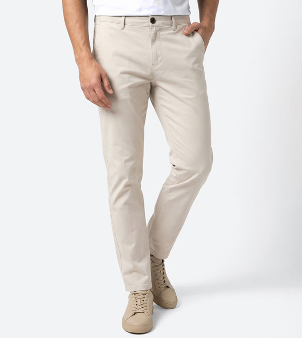 Beverly Hills Polo Club  colorpop-m - Off White Casual Pants