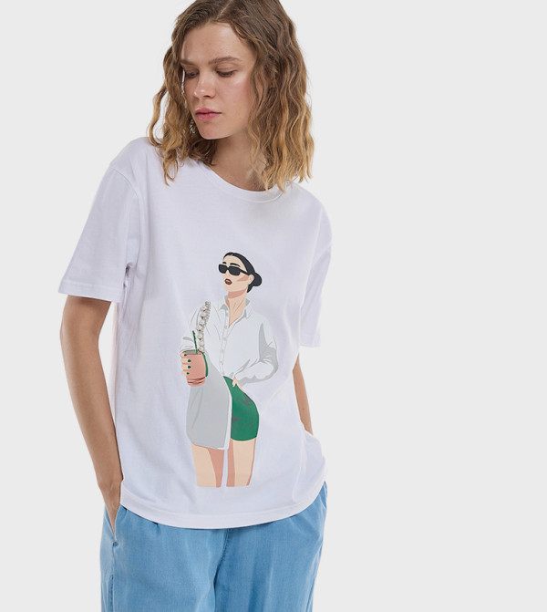 R&B R&B - White Short Sleeve T-Shirts