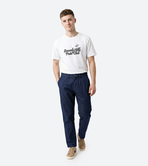Beverly Hills Polo Club  Tapered Jeans - Navy Tapered Jeans
