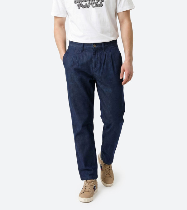 Beverly Hills Polo Club  Tapered Jeans - Navy Tapered Jeans