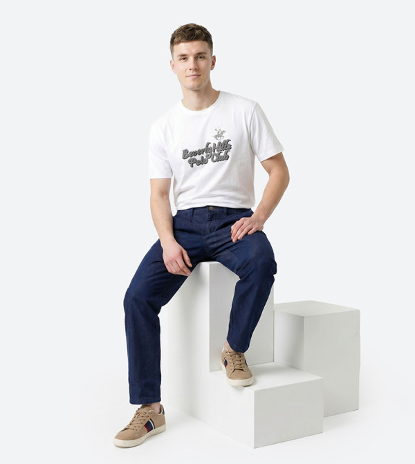 Beverly Hills Polo Club  Tapered Jeans - Navy Tapered Jeans