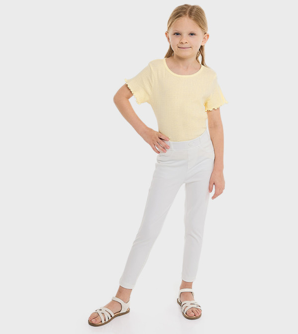 R&B  Trousers & Pants - White Trousers & Pants