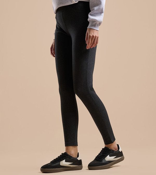 R&B  Jeggings - Charcoal Jeggings