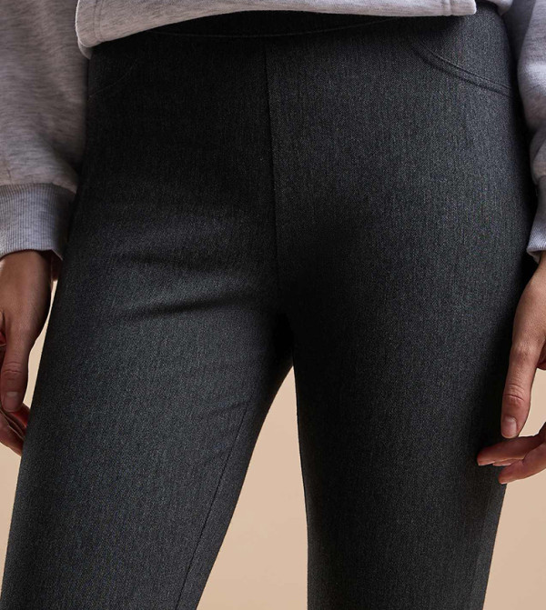 R&B  Jeggings - Charcoal Jeggings