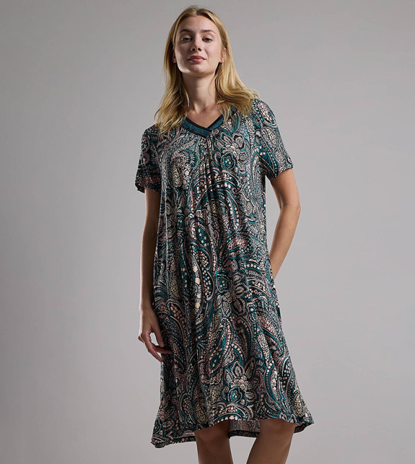 R&B  Sleepwears & Loungewears - Green Night Dress & Gowns