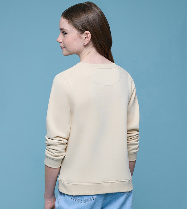 R&B  caution-hottest-deals-ksa - Beige Sweatshirts