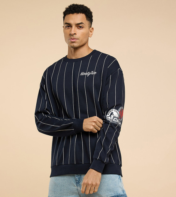 R&B  Hoodies & Sweatshirts - NAVY BLUE Sweatshirts