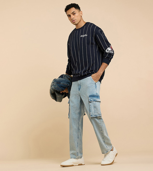 R&B  Hoodies & Sweatshirts - NAVY BLUE Sweatshirts