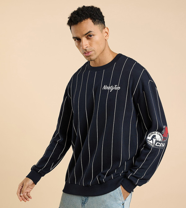 R&B  Hoodies & Sweatshirts - NAVY BLUE Sweatshirts