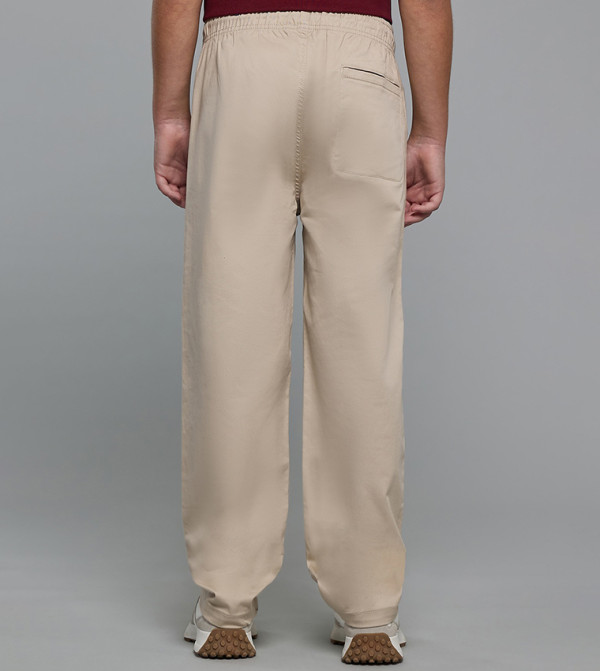 R&B  Trousers & Pants - Beige Trousers & Pants