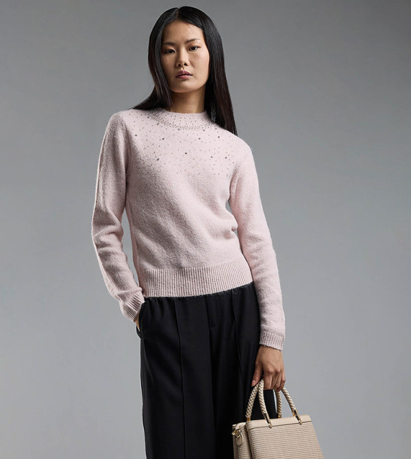 R&B  Sweaters & Cardigans - Pink Sweaters