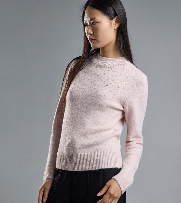 R&B  Sweaters & Cardigans - Pink Sweaters